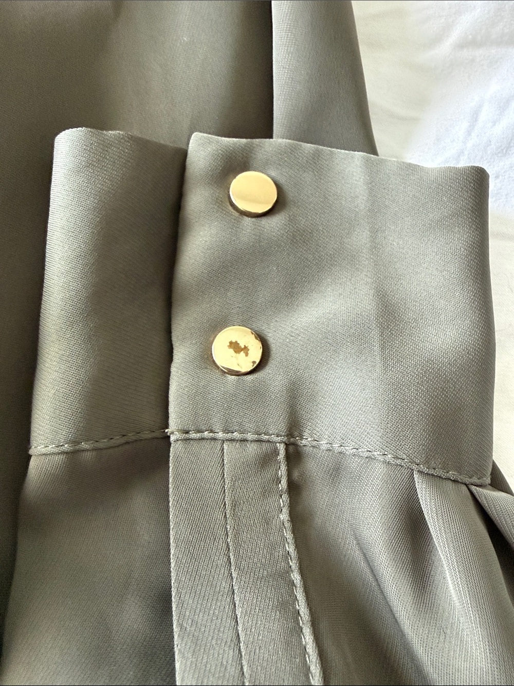 H&M Olive Utility Button-Tab Tunic - Picture 6 of 7